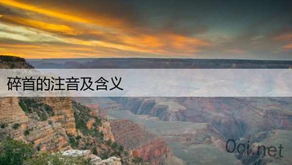 碎首的注音及含义