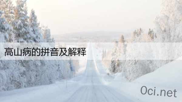 高山病的拼音及解释