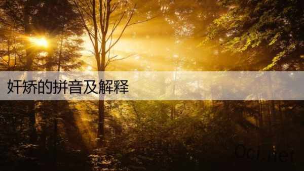 奸矫的拼音及解释