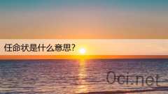任命状是什么意思？