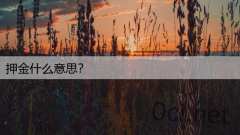 押金什么意思？