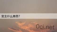 变主什么意思？