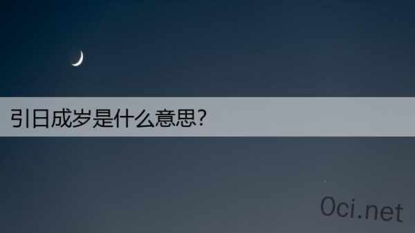 引日成岁是什么意思？