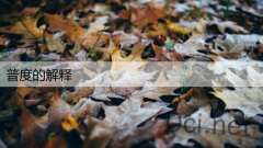 普度的解释