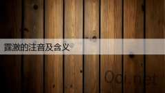 霆激的注音及含义