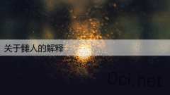 关于雠人的解释