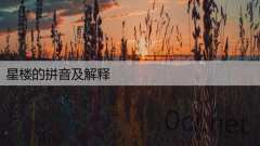 星楼的拼音及解释