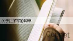 关于拦子军的解释