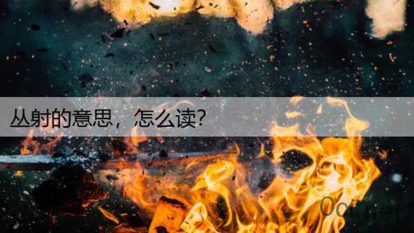 丛射的意思，怎么读？