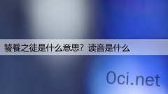 饕餮之徒是什么意思？读音是什么