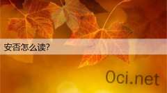 安否怎么读？