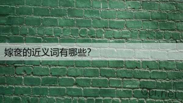 嫁奁的近义词有哪些？