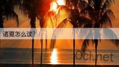 诸夏怎么读？