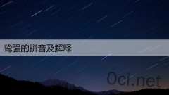 鸷强的拼音及解释
