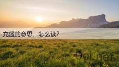 充盛的意思，怎么读？
