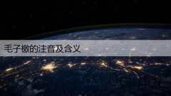 毛子檄的注音及含义