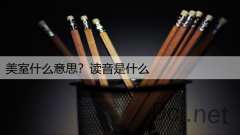 美室什么意思？读音是什么