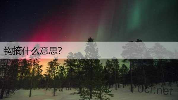 钩摘什么意思？