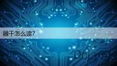 器干怎么读？