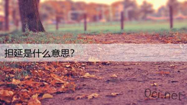 担延是什么意思？