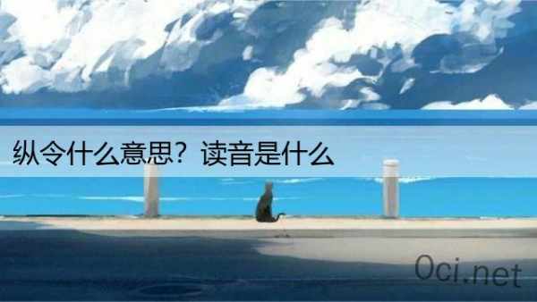 纵令什么意思？读音是什么