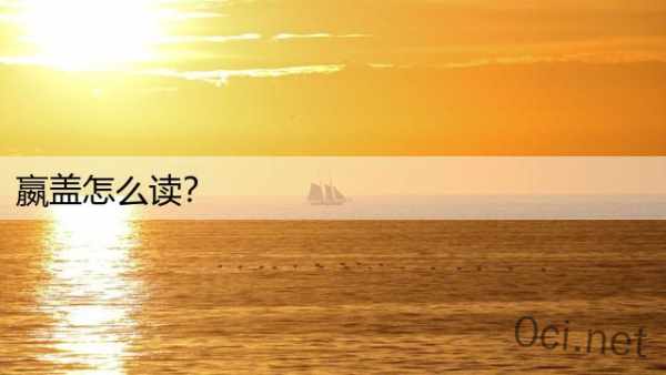 嬴盖怎么读？