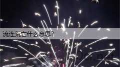 流连荒亡什么意思？