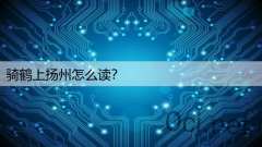 骑鹤上扬州怎么读？