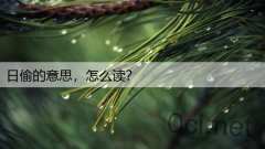 日偷的意思，怎么读？