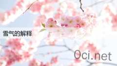 雪气的解释
