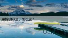 患咎的意思，怎么读？