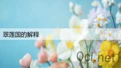 翠莲国的解释