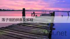 落子馆的拼音及解释