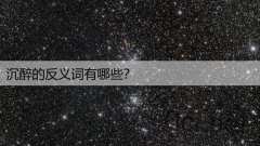 沉醉的反义词有哪些？
