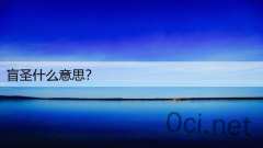 盲圣什么意思？