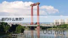 略约什么意思？