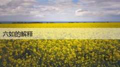 六如的解释