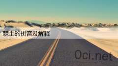 棘土的拼音及解释
