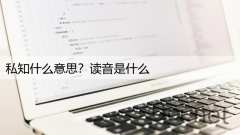 私知什么意思？读音是什么