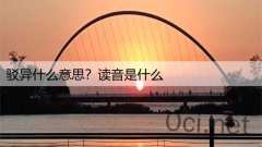 驳异什么意思？读音是什么