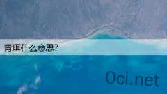 青珥什么意思？